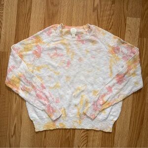 Roan + Ryan Tie-Dye Sweater in Pink and Yellow